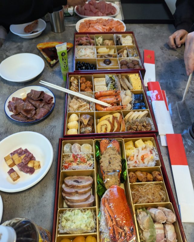 Photo of osechi spread for New Year's